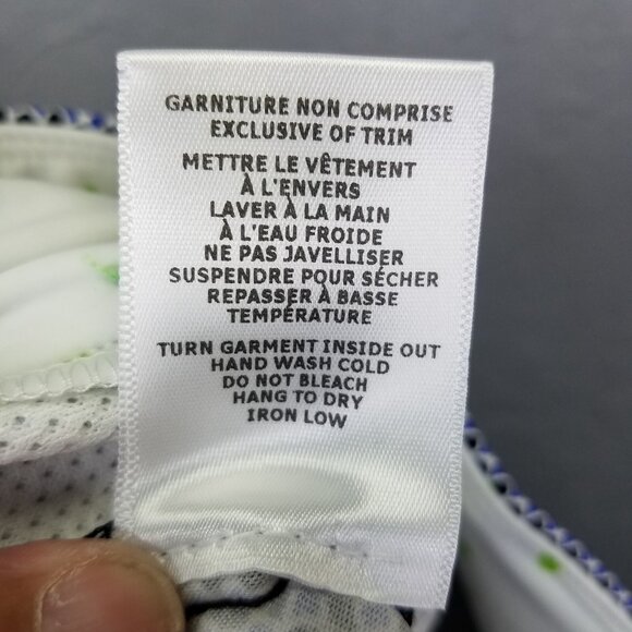 Swing Control Pants Women 2 Geometric Pixie Print Blue Mid-Rise Golf Tennis NEW - Picture 10 of 16